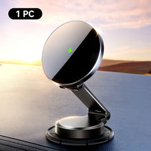 Magnetic Car Mount N55 Strong Magnet 15W Wireless Charging 360° Rotation Foldable Phone Holder Car Charger for Iphone 16