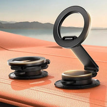 Magnetic Car Phone Holder All Metal Cutting Base Folding Car Phone Mount Strong Magnet Dashboard Phone Holder for Iphone