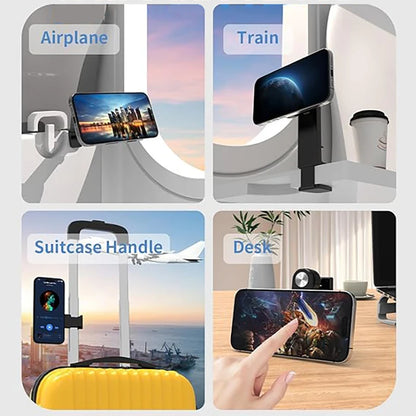 Phone Holder for Magsafe Airplane Travel Pocket Size Phone Mount for Iphone 16 15 14 13 12 Series & Magsafe Case