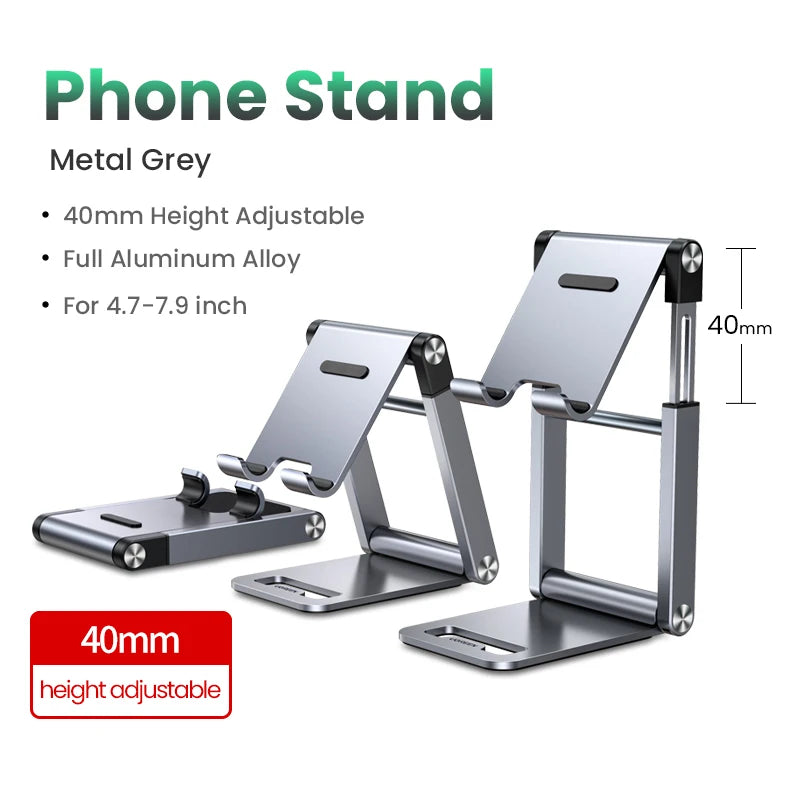 Phone Holder Stand Aluminum Mobile Phone Stand for Iphone 16 15 14, Samsung Phones