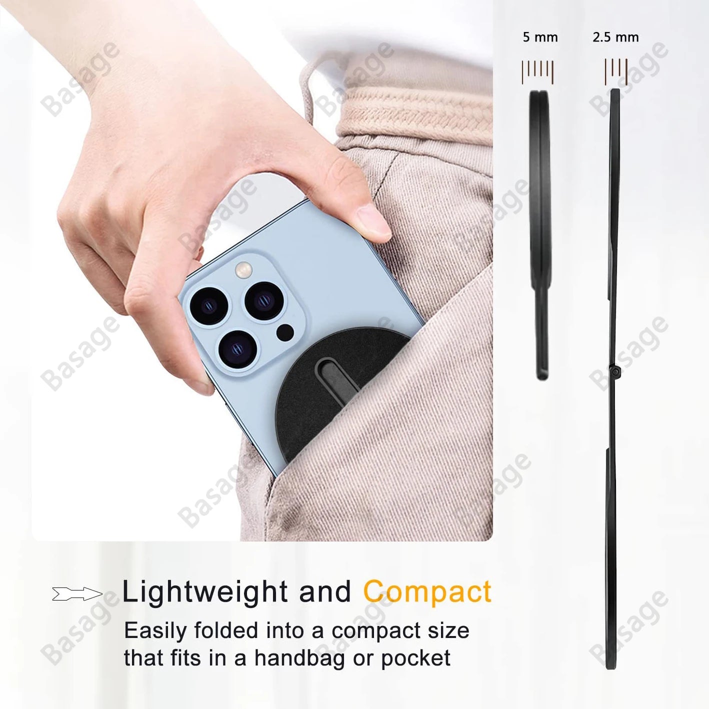 Detachable Magnetic Phone Holder for Laptop/Continuity Camera/Tripod/Desk MagSafe