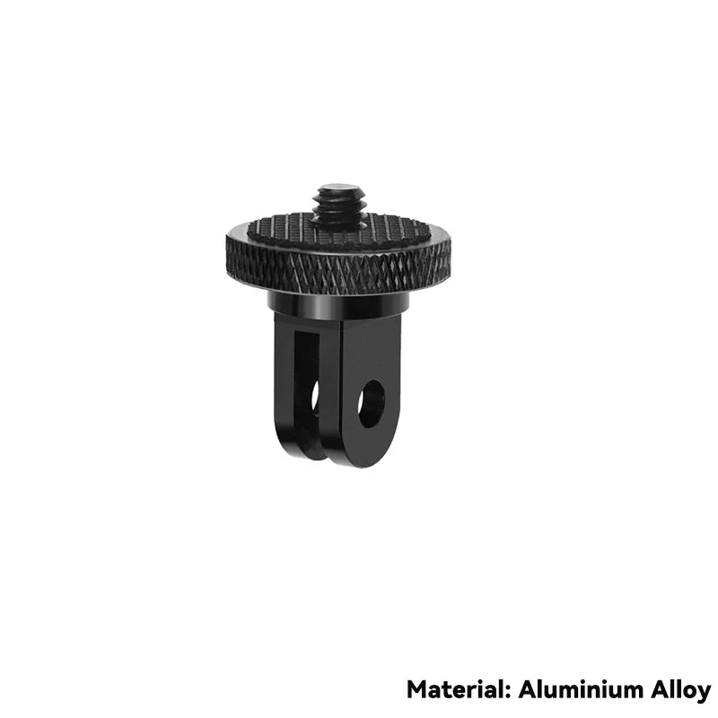 1/4 Inch Screw Tripod Adapter 360 Rotating Mount Holder for Go Pro 13 12 11 10 9 8 Insta360 One X2 X3 X4 DJI Camera Accessories
