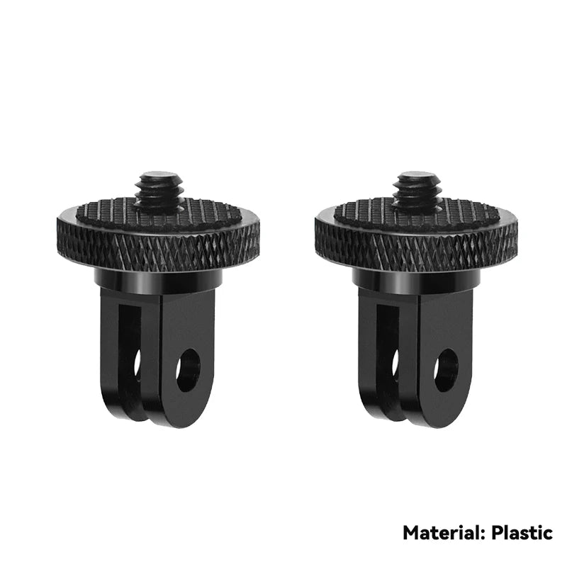 1/4 Inch Screw Tripod Adapter 360 Rotating Mount Holder for Go Pro 13 12 11 10 9 8 Insta360 One X2 X3 X4 DJI Camera Accessories