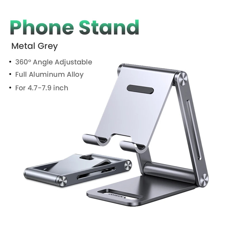 Phone Holder Stand Aluminum Mobile Phone Stand for Iphone 16 15 14, Samsung Phones