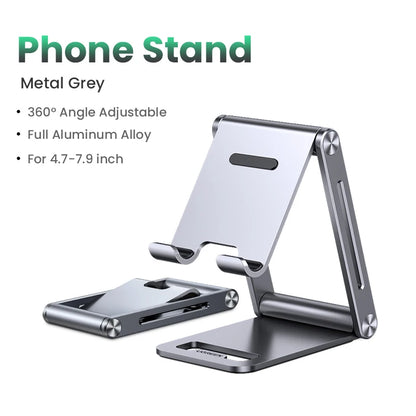Phone Holder Stand Aluminum Mobile Phone Stand for Iphone 16 15 14, Samsung Phones