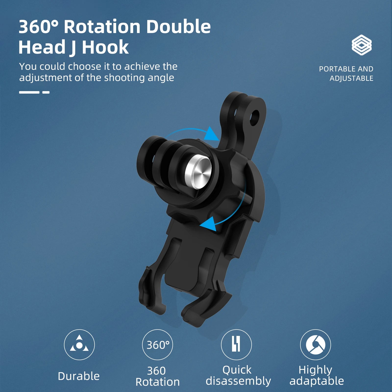 TELESIN 360° Rotation Backpack Strap Mount for  Hero 13 12 11 10 9 8 7 6 5 Insta360 SJCAM EKEN DJI Osmo Action Accessories
