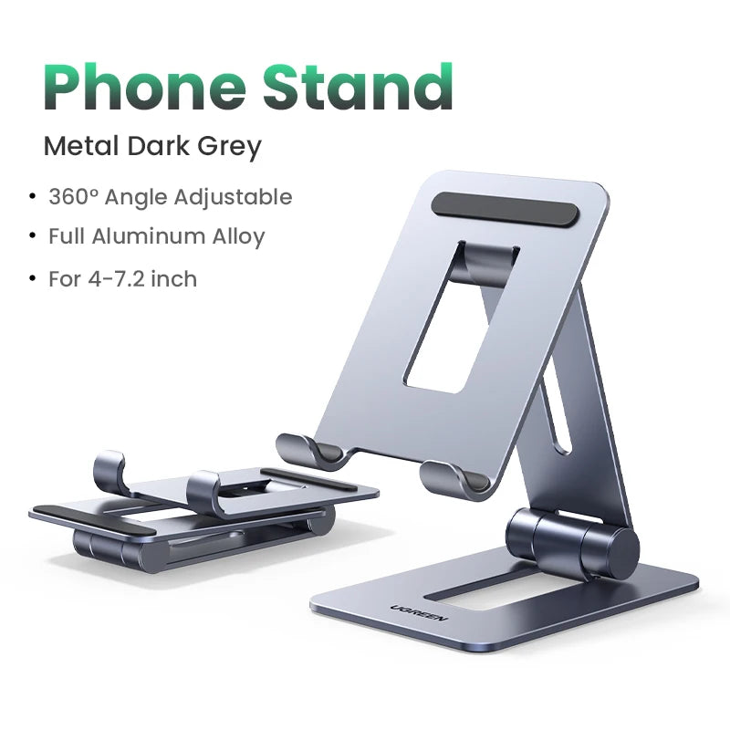 Phone Holder Stand Aluminum Mobile Phone Stand for Iphone 16 15 14, Samsung Phones