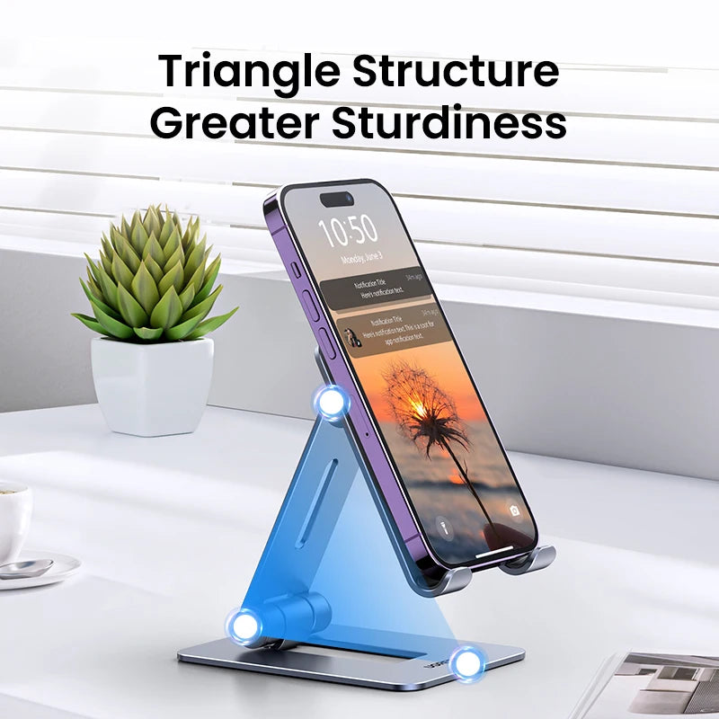 Phone Holder Stand Aluminum Mobile Phone Stand for Iphone 16 15 14, Samsung Phones