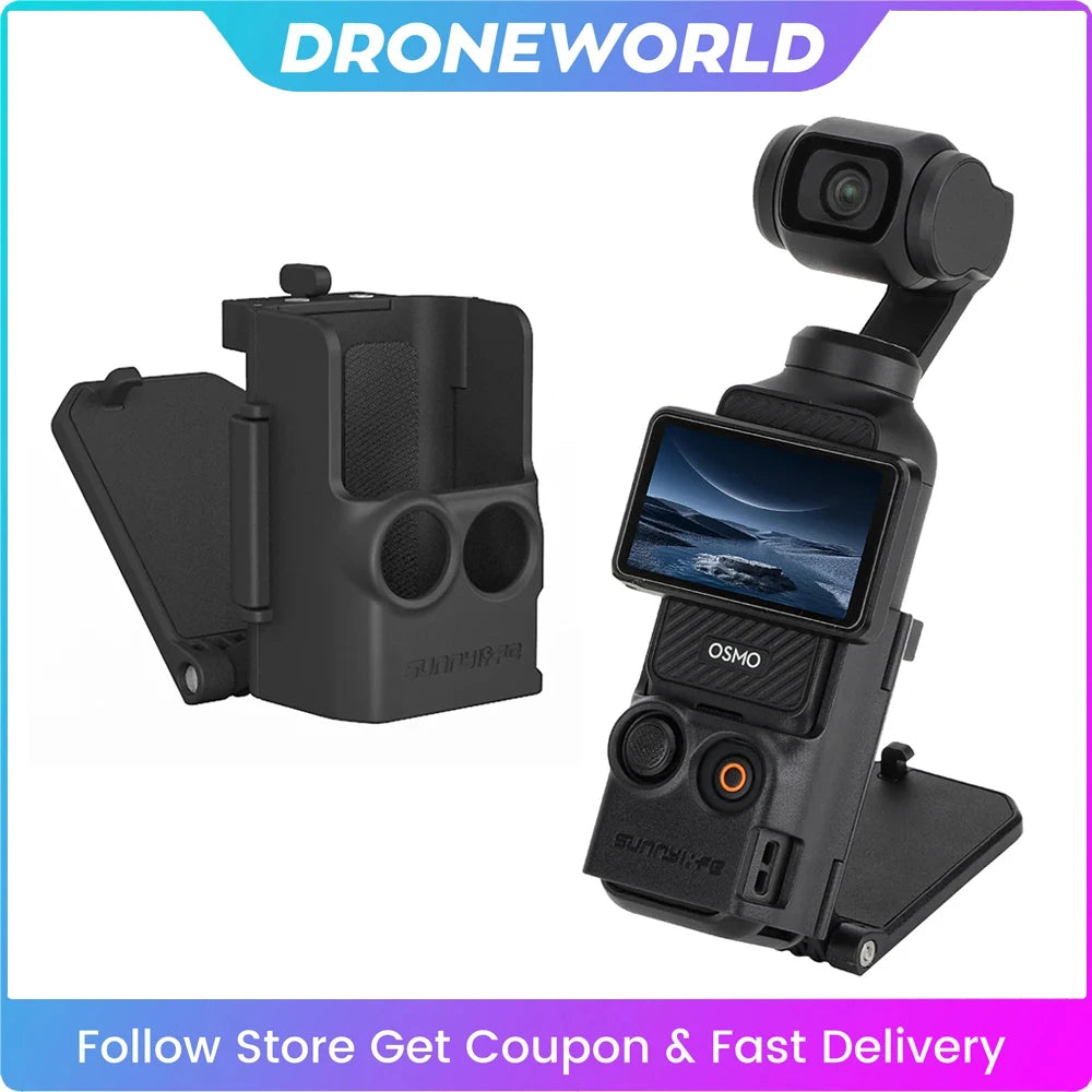 Magnetic Mount for  OSMO POCKET 3 Clip Holder Mount Cycling/V-Log/Tabletop Action for  Pocket 3 Camera Accessories