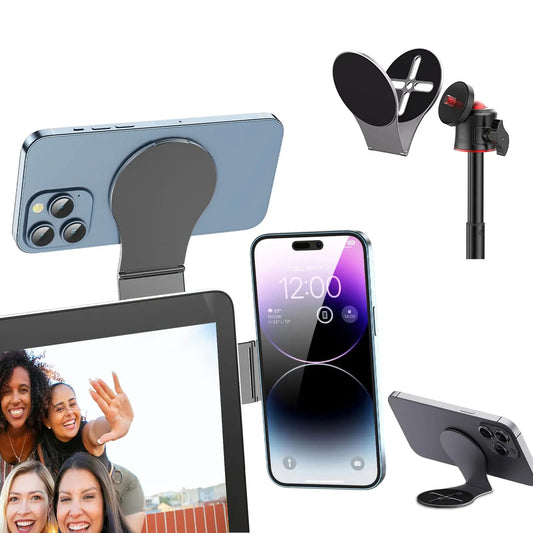 Detachable Magnetic Phone Holder for Laptop/Continuity Camera/Tripod/Desk MagSafe