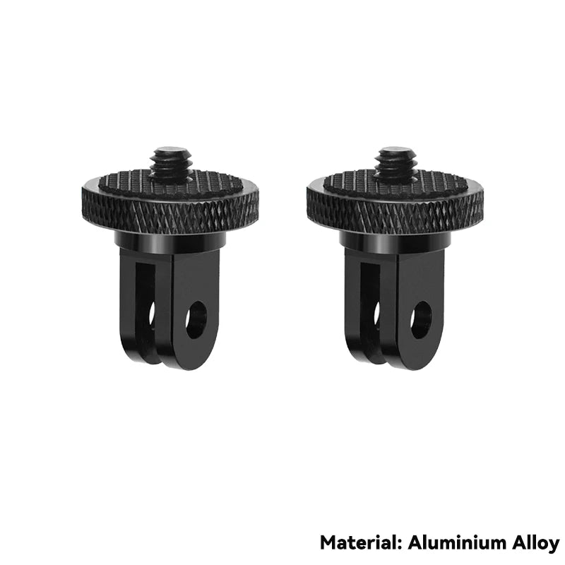 1/4 Inch Screw Tripod Adapter 360 Rotating Mount Holder for Go Pro 13 12 11 10 9 8 Insta360 One X2 X3 X4 DJI Camera Accessories