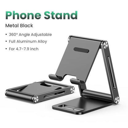Phone Holder Stand Aluminum Mobile Phone Stand for Iphone 16 15 14, Samsung Phones