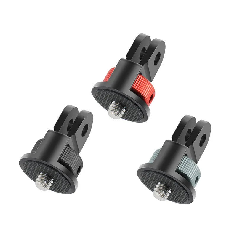 1/4 Inch Screw Tripod Adapter 360 Rotating Mount Holder for Go Pro 13 12 11 10 9 8 Insta360 One X2 X3 X4 DJI Camera Accessories