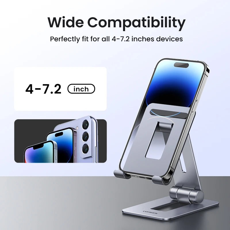 Phone Holder Stand Aluminum Mobile Phone Stand for Iphone 16 15 14, Samsung Phones