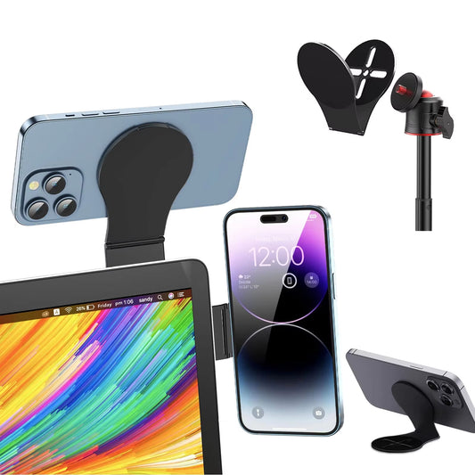Detachable Magnetic Phone Holder for Laptop/Continuity Camera/Tripod/Desk MagSafe